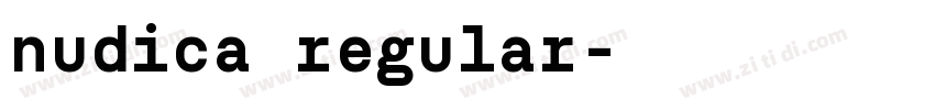 nudica regular字体转换